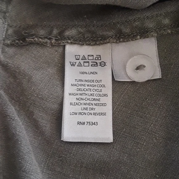 Artisan linen A-line skirt - Picture 5 of 11